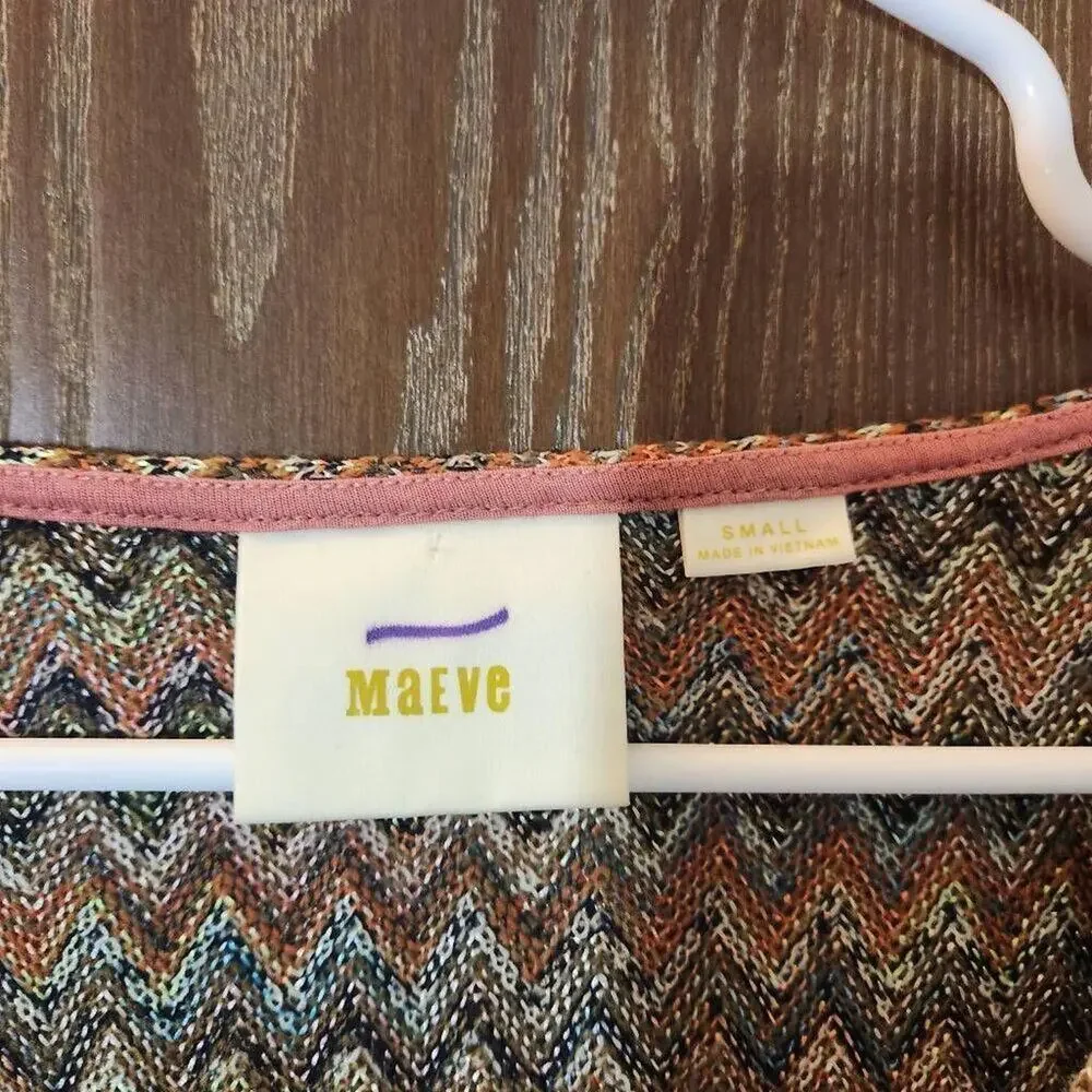 Maeve by Anthropologie Westwater Chevron Knit Dress